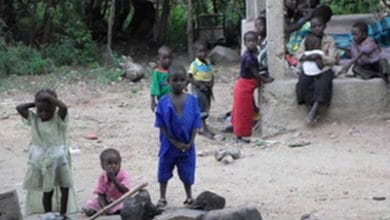 Dzieci uchodźców z Kamerunu