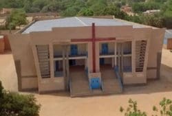 Odbudowany kościół w Niamey