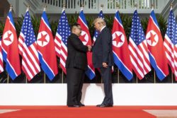 Kim Jong Un i Donald Trump na spotkaniu w Singapurze
