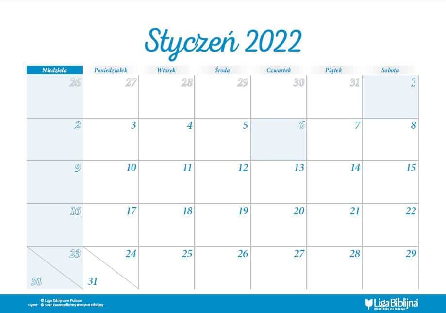 kalendarz 2022