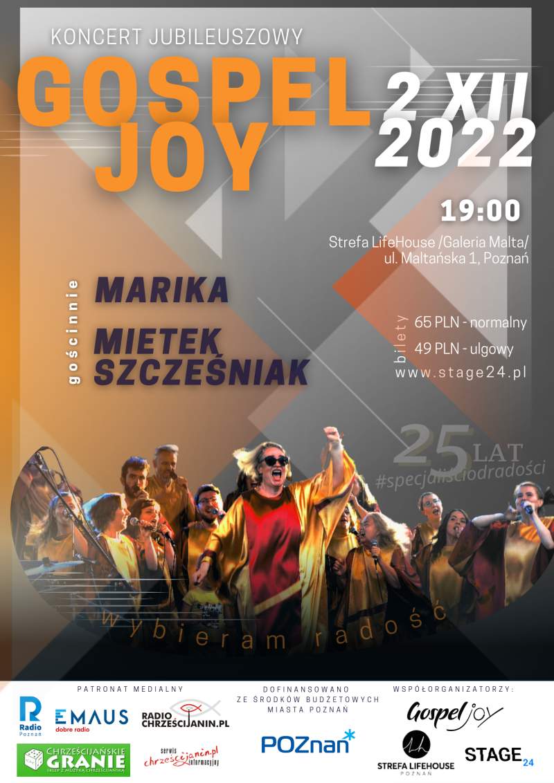 Koncert Jubileuszowy: 25 lat Gospel Joy